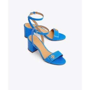 Tory Burch Kira Heels Size 9.5 Tropical Blue